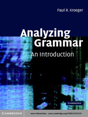 cover image of Analyzing Grammar